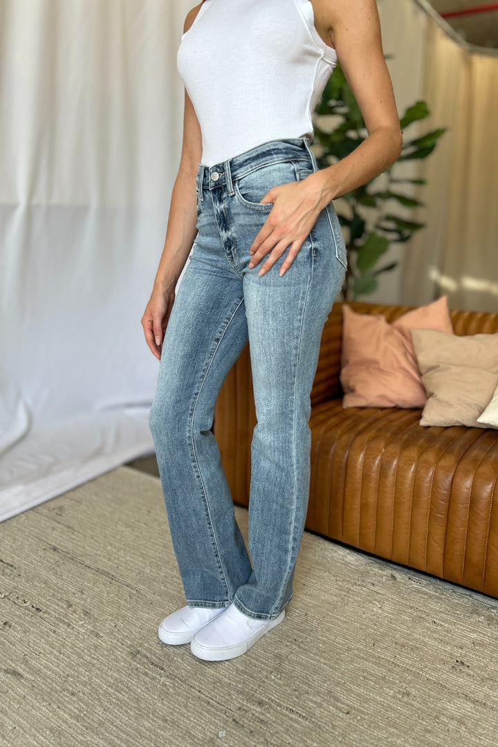 Judy Blue Full Size Medium Rise Bootcut Jeans - Judy Blue Jeans Boutique