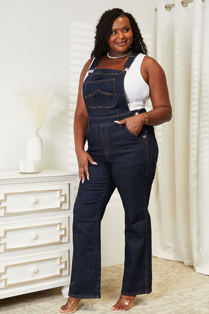 Judy Blue Full Size High Waist Classic Denim Overalls - Judy Blue Jeans Boutique