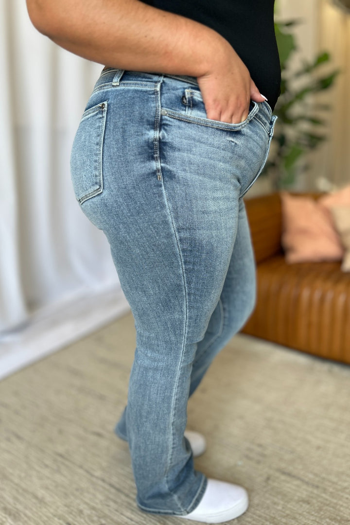 Judy Blue Full Size Medium Rise Bootcut Jeans - Judy Blue Jeans Boutique