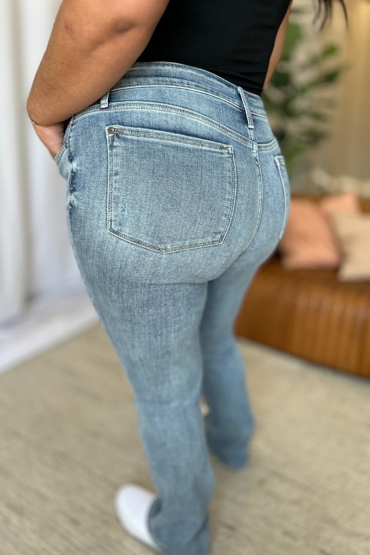 Judy Blue Full Size Medium Rise Bootcut Jeans - Judy Blue Jeans Boutique