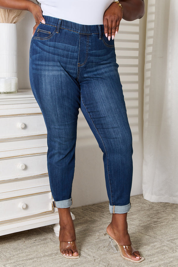 Judy Blue Full Size Skinny Cropped Jeans - Judy Blue Jeans Boutique