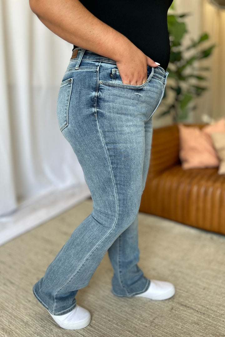 Judy Blue Full Size Medium Rise Bootcut Jeans - Judy Blue Jeans Boutique
