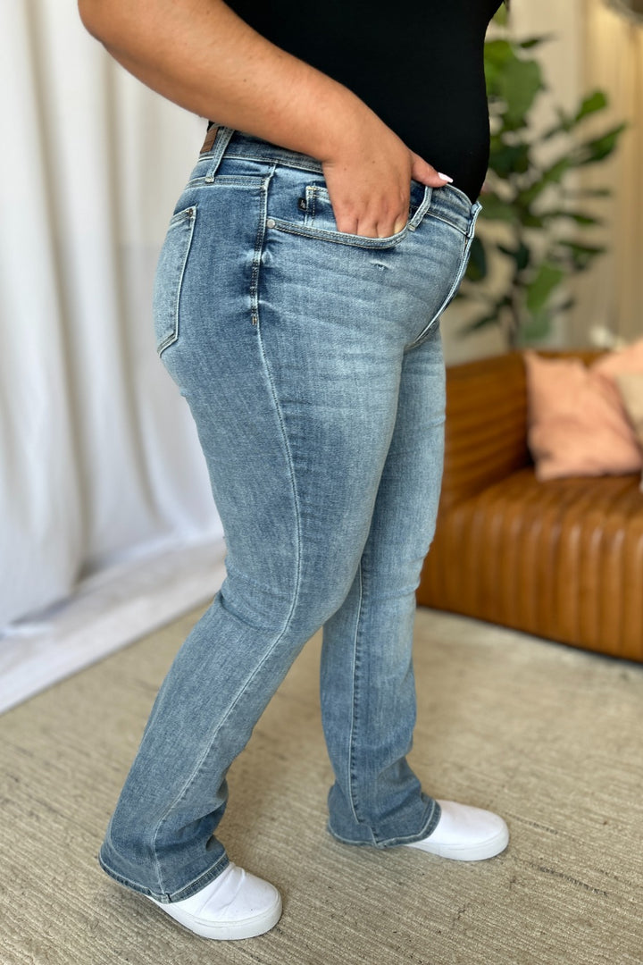 Judy Blue Full Size Medium Rise Bootcut Jeans - Judy Blue Jeans Boutique