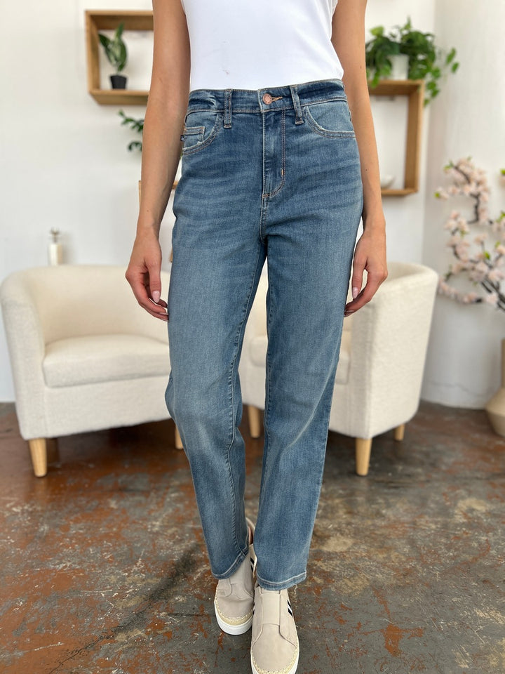 Judy Blue Full Size High Waist Straight Jeans - Judy Blue Jeans Boutique