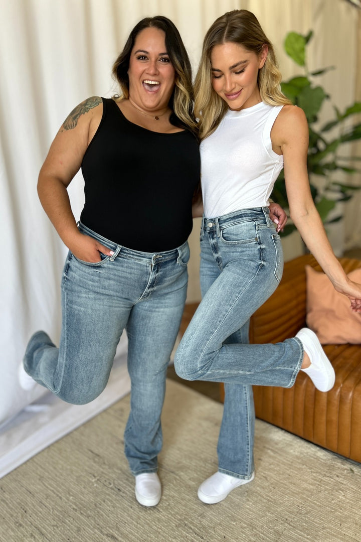 Judy Blue Full Size Medium Rise Bootcut Jeans - Judy Blue Jeans Boutique