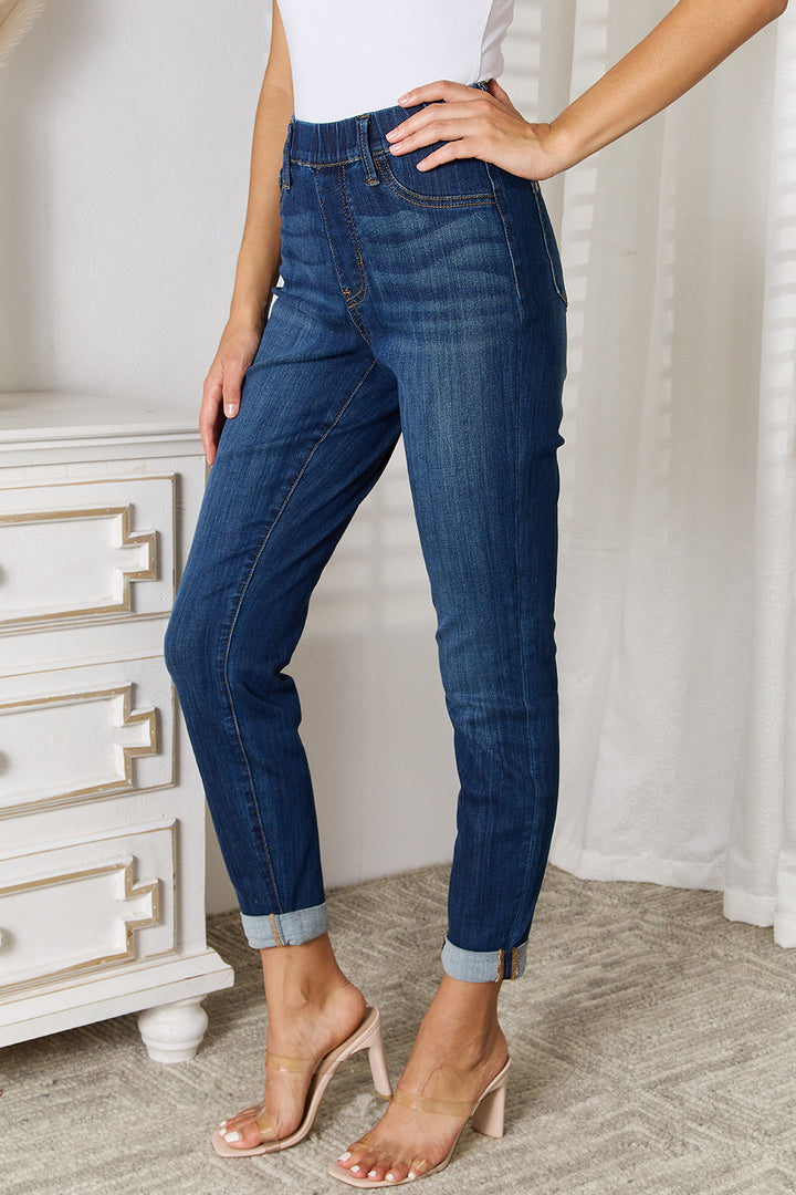 Judy Blue Full Size Skinny Cropped Jeans - Judy Blue Jeans Boutique
