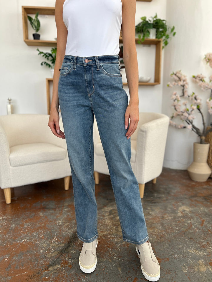 Judy Blue Full Size High Waist Straight Jeans - Judy Blue Jeans Boutique