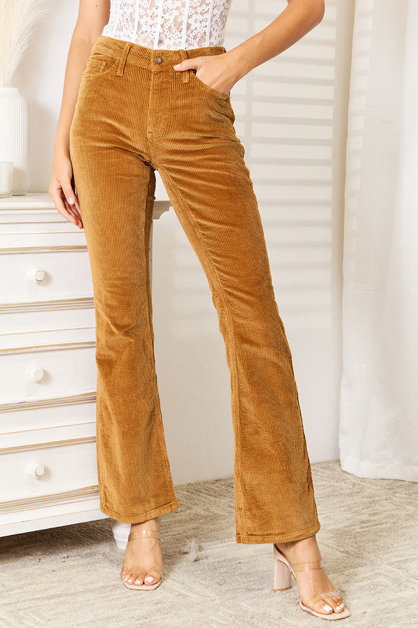 Judy Blue Full Size Mid Rise Corduroy Pants - Judy Blue Jeans Boutique