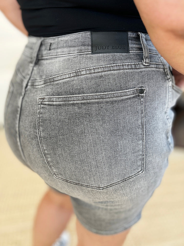 Judy Blue Full Size High Waist Washed Denim Shorts - Judy Blue Jeans Boutique