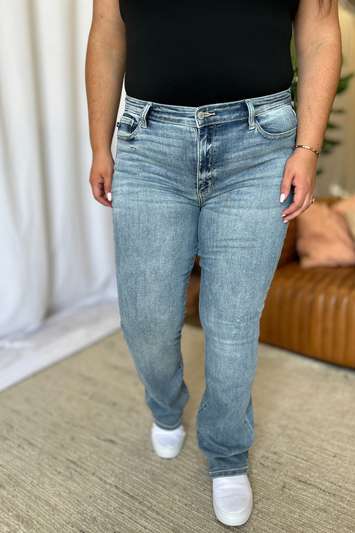 Judy Blue Full Size Medium Rise Bootcut Jeans - Judy Blue Jeans Boutique