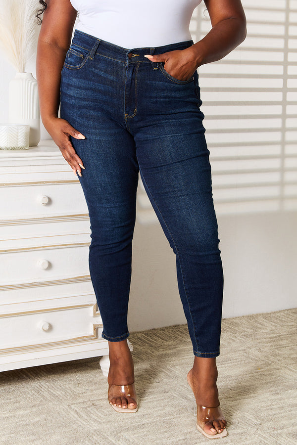 Judy Blue Full Size Skinny Jeans with Pockets - Judy Blue Jeans Boutique