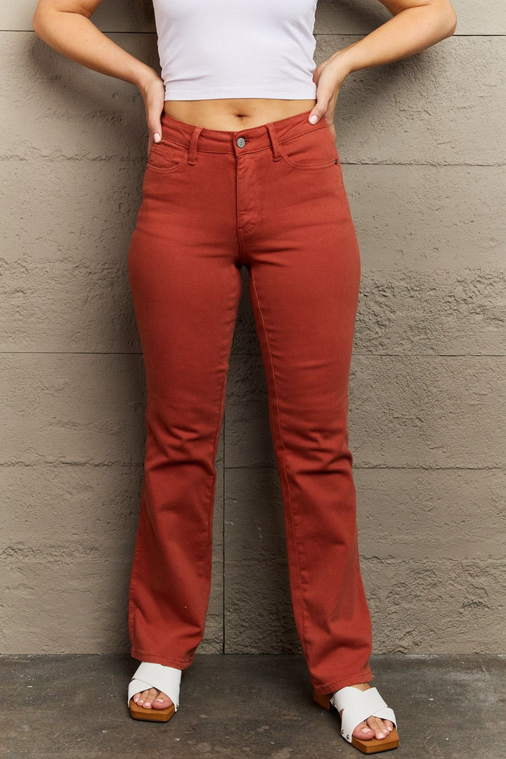Judy Blue Olivia Full Size Mid Rise Slim Bootcut Jeans - Judy Blue Jeans Boutique