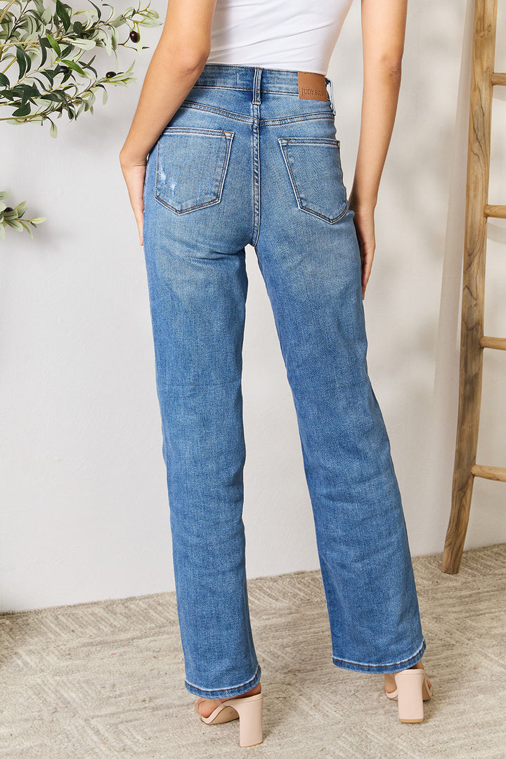 Judy Blue Full Size High Waist Distressed Jeans - Judy Blue Jeans Boutique