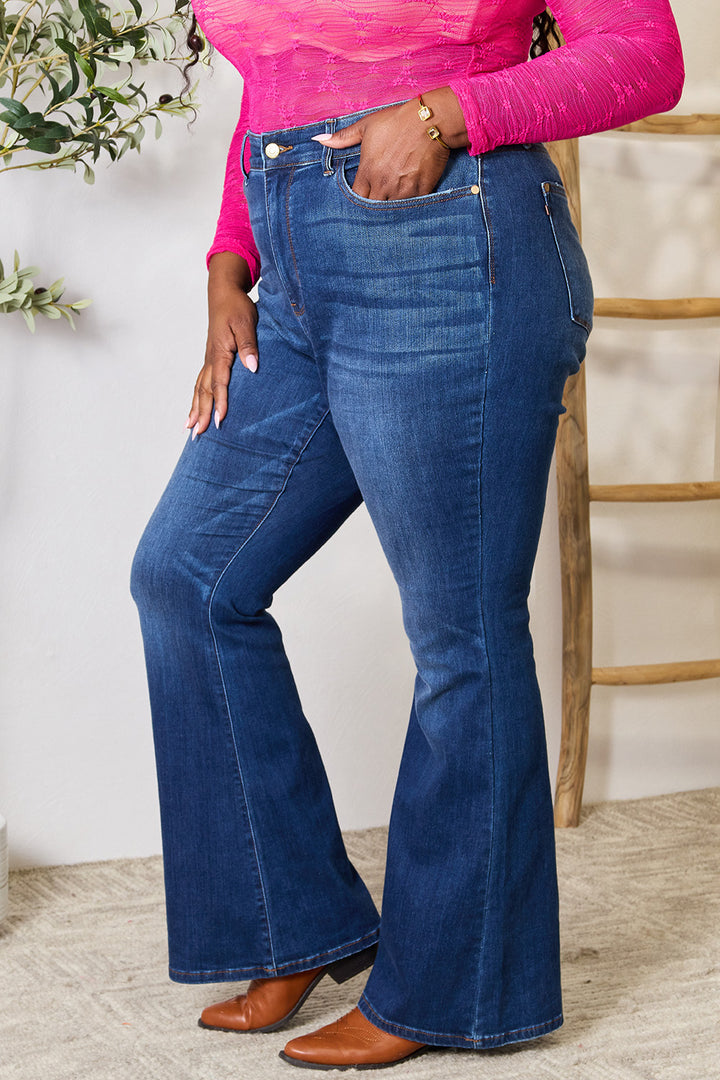 Judy Blue Full Size Flare Jeans with Pockets - Judy Blue Jeans Boutique