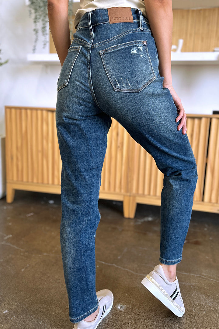 Judy Blue Full Size Tummy Control High Waist Slim Jeans - Judy Blue Jeans Boutique