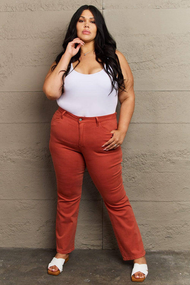 Judy Blue Olivia Full Size Mid Rise Slim Bootcut Jeans - Judy Blue Jeans Boutique
