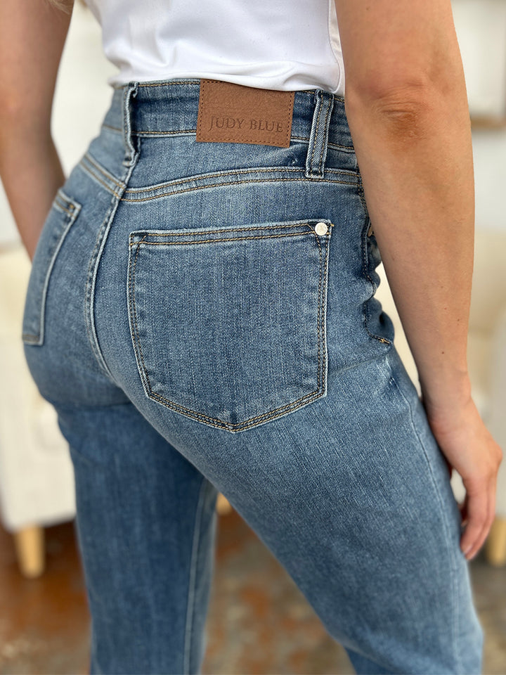 Judy Blue Full Size Cuffed Hem Slim Jeans - Judy Blue Jeans Boutique