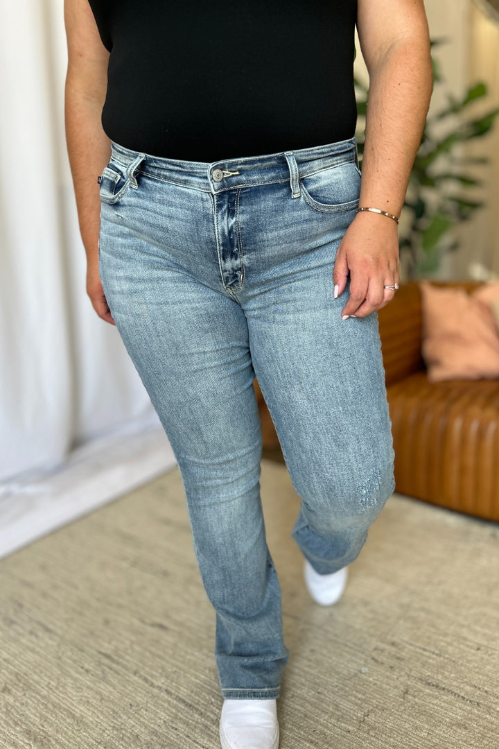 Judy Blue Full Size Medium Rise Bootcut Jeans - Judy Blue Jeans Boutique