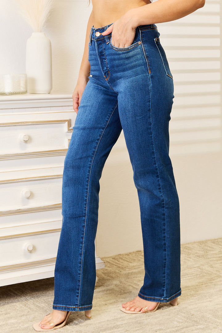 Judy Blue Full Size Straight Leg Jeans with Pockets - Judy Blue Jeans Boutique