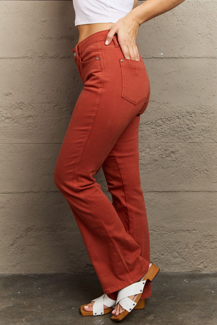 Judy Blue Olivia Full Size Mid Rise Slim Bootcut Jeans - Judy Blue Jeans Boutique