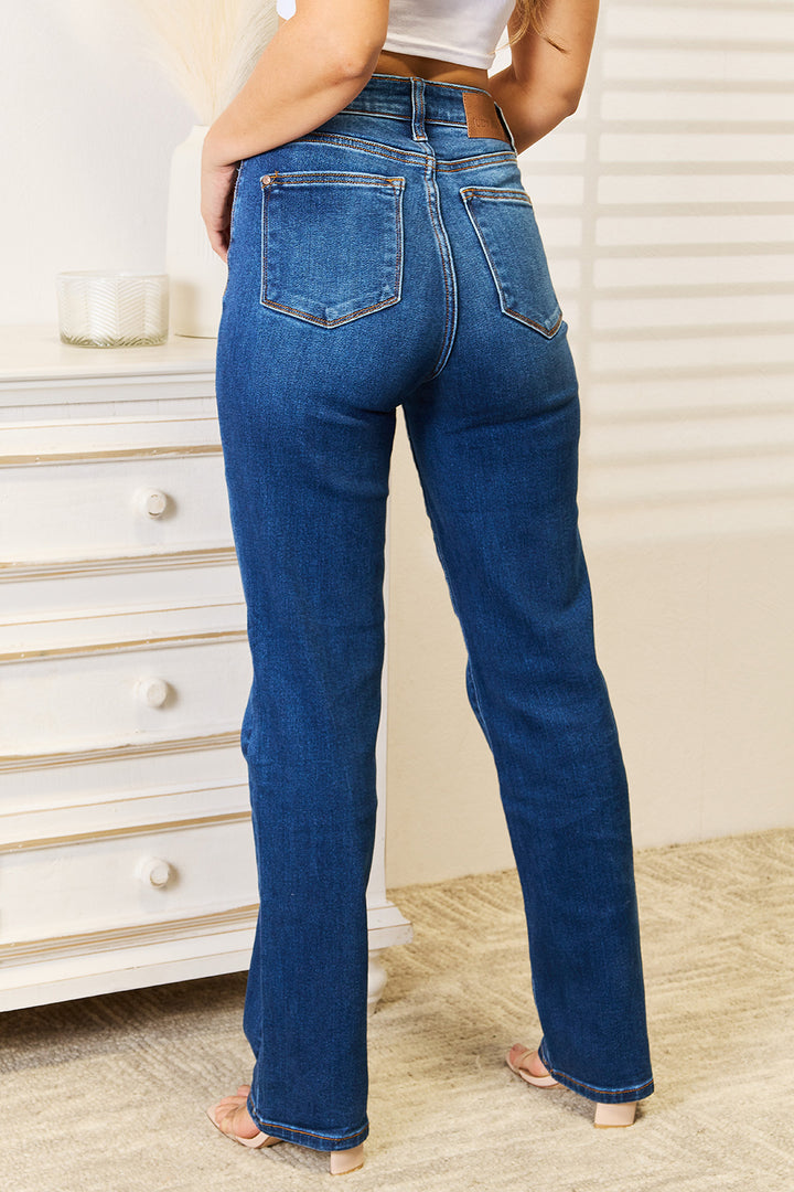 Judy Blue Full Size Straight Leg Jeans with Pockets - Judy Blue Jeans Boutique